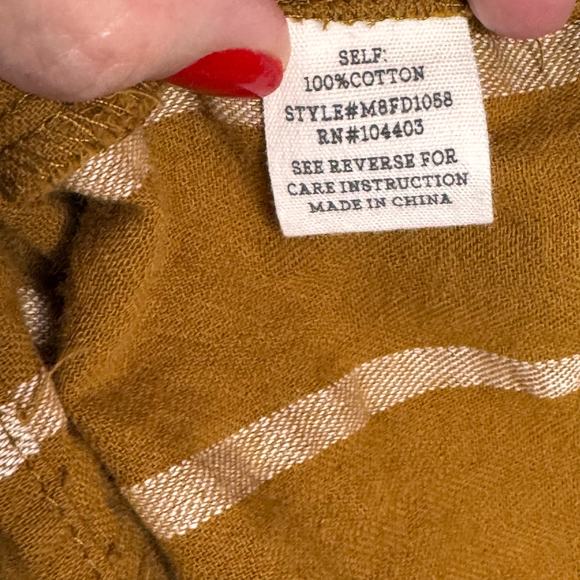 Day to Day by Blu Pepper Midi Dress Women's S Cotton Stripe Summer Cottage - Picture 11 of 16